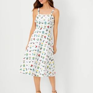Ann Taylor - Botanical Midi Flare Dress